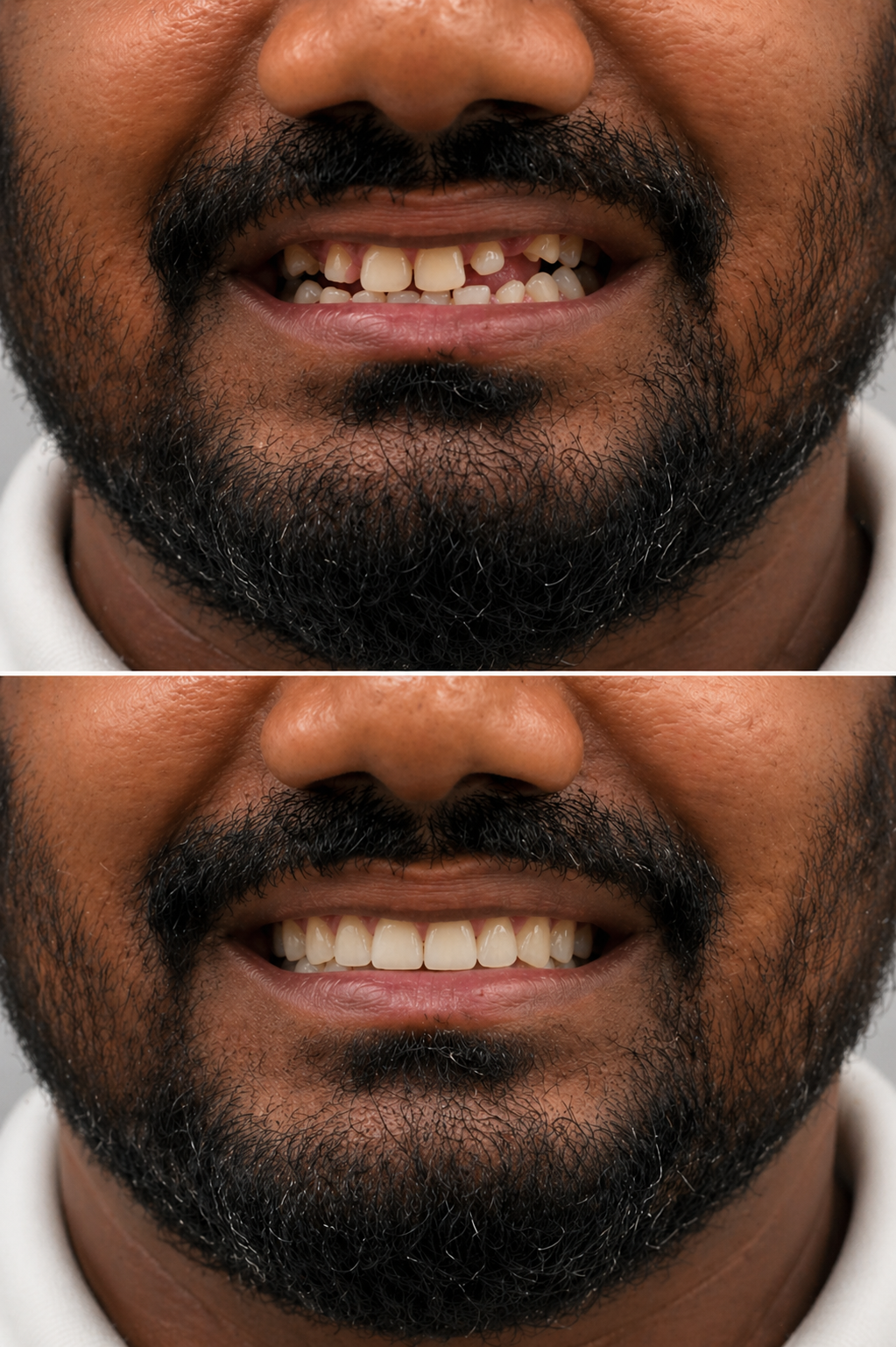 Missing teeth restoration case result